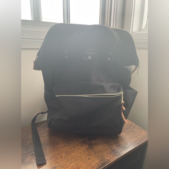 Anello Polyester Canvas Backpack Japan (Black) - Picture 3 of 8